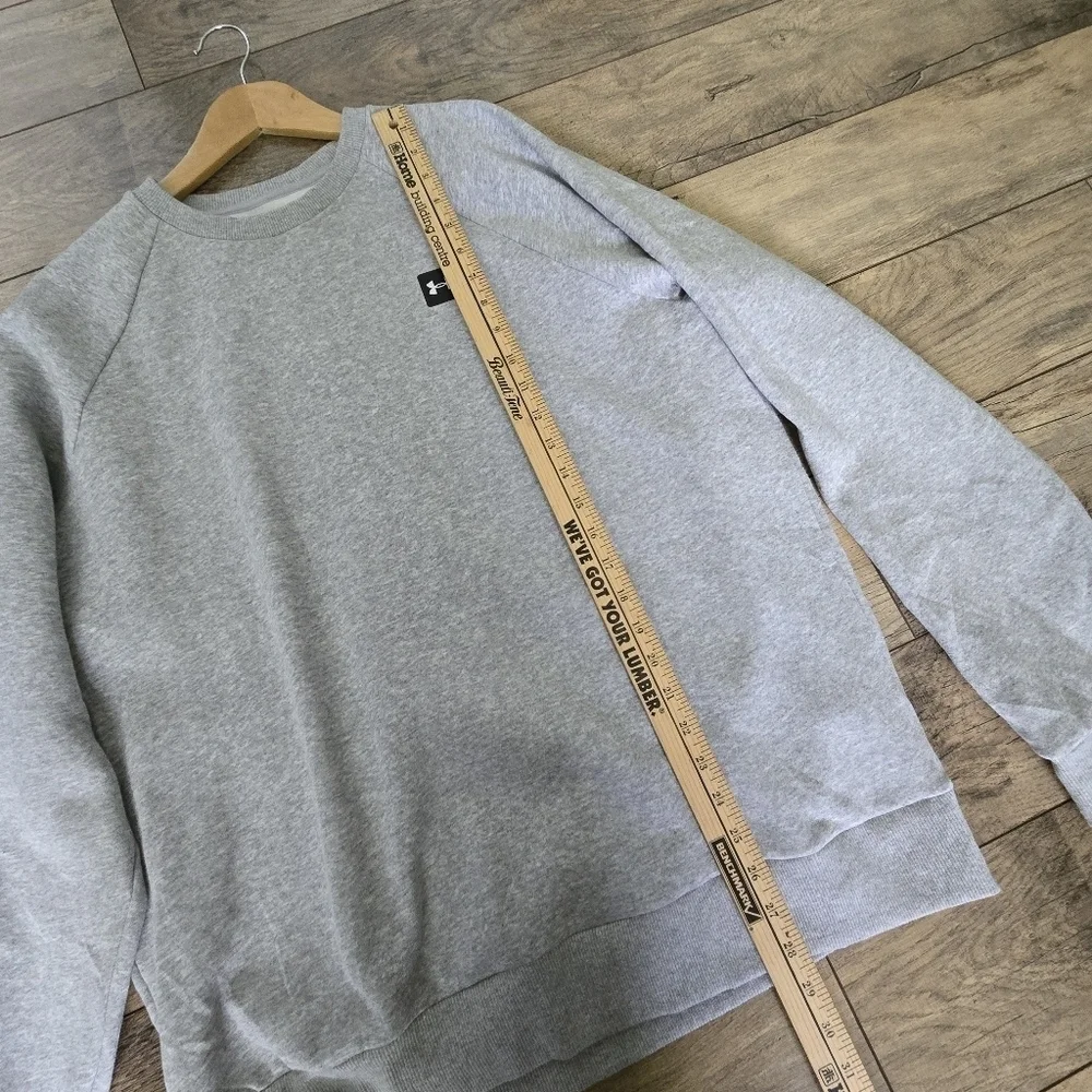 Under Armour Men's Gray Large Loose Cotton/polyester Sweatshirt - Picture 6 of 12